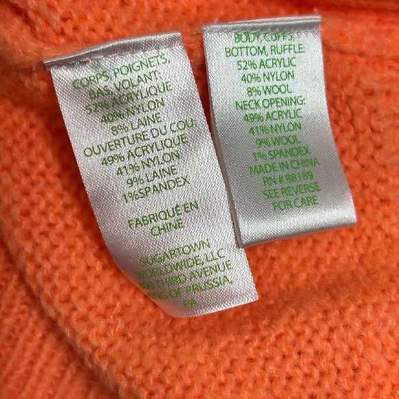 Lilly Pulitzer Double Ruffle Marceline Wool Blend Sweater - Picture 8 of 11